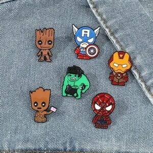 6pk Superhero Enamel Pins